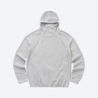 
                  
                    Breathable lightweight air-layer fleece pullover with hood - white air fleece hoodie, for hiking and trail walking
                  
                