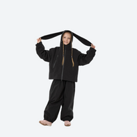 
                  
                    Kids 3L waterproof snow jacket and pants suit - black, 3-layer waterproof breathable fabric
                  
                
