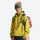 Soft breathable mid-layer pullover with hood - lime hooded mid-layer pullover on men with beanie and sunglasses