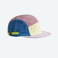 
                  
                    Flex color block sport cap UPF50 with side vents - pink blue and beige color block five panel cap, for travel and city walks
                  
                