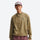 Lightweight quick-dry pullover for outdoor - olive quick-dry lightweight half-zip mid-layer on men with cap