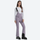 Women's slim fit waterproof ski bib pants - lavender slim fit ski bib, front three-quarter view, for snow sports weekends