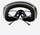 Anti-fog spherical ski goggles - black frame interior over eyeglasses, OTG fit top view, for ski touring and alpine runs