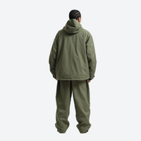 
                  
                    Men's 2-layer snowboard jacket and wide-leg pants - olive green jacket with olive pants, for cold-weather winter sports
                  
                