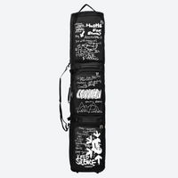 
                  
                    Waterproof snowboard travel bag with wheels - black graffiti print wheeled snowboard bag, for airport and road trips
                  
                