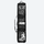 Waterproof snowboard travel bag with wheels - black graffiti print wheeled snowboard bag, for airport and road trips