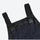 Breathable waterproof jean-style suspender ski pants - navy denim, for cold-weather winter sports