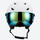 Ember lighter stronger snow helmet with mirror goggles - matte white snow helmet with mirror goggles, for resort ski days