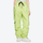 Men's breathable ski jacket with cargo pants - lime green snow pants, on-model front view, for cold-weather winter sports