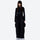 Breathable 2-layer asymmetrical ski jacket with pants - black snow pants with black top, for resort and street wear