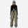 Unisex waterproof 2L asymmetric snow jacket - tan snow pants with black top, for cold-weather winter sports