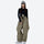 Unisex asymmetric snowboard jacket and cargo pants - tan snow pants with black top, for resort and street wear