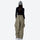 Breathable 2-layer asymmetrical ski jacket with pants - tan snow pants with black top, for cold-weather winter sports