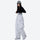 Breathable 2-layer asymmetrical ski jacket with pants - white snow pants with black top, for powder days and winter commute