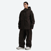 
                  
                    Women's 2-layer snowboard jacket and wide-leg pants - coffee brown jacket with coffee pants, for resort and street wear
                  
                