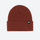 Warm wool knit beanie for winter sports - maroon wool snow beanie, front product view, for daily commute and office