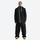 Men's breathable 2L snowboard jacket and pants - black, on-model front view, for skiing and snowboarding