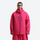 Men's 2-layer snowboard jacket and wide-leg pants - pink jacket, on-model front view, for cold-weather winter sports