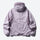 Packable hooded sun jacket for outdoor - lavender sun jacket, back product view, for beach and summer trips