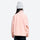 Kids' stand-collar fleece mid-layer jacket - pink kids fleece jacket with stand collar and beanie, for kids outdoor sports