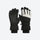 Kids' waterproof snow gloves with zip pocket - kids snow gloves pair, black pair view, for resort ski days
