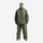 Men's waterproof 2L snow jacket and pants - olive green jacket with olive pants, for resort and street wear