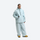 Men's 2-layer snowboard anorak and wide-leg pants - ice blue jacket with ice blue pants, for powder days and winter commute