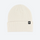 Cuffed wool beanie in many colors - off-white wool snow beanie, front product view, for daily commute and office
