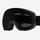 Anti-fog spherical ski goggles - black smoke lens, front view, for ski touring and alpine runs