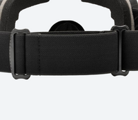 
                  
                    OTG spherical ski goggles - black strap, back strap view, for freeride and backcountry skiing
                  
                