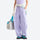 Women's lightweight knit cargo pants for outdoor - lavender knit cargo pants with lavender top, for travel and city walks