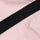Women's one-piece snowboard suit with waist belt - pink, colorblock panel close-up detail, for resort and backcountry days