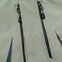 
                  
                    Breathable full-body ski suit with waist belt - sage green one-piece suit, for cold-weather winter sports
                  
                