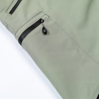 
                  
                    Breathable full-body ski suit with waist belt - sage green one-piece suit, for resort and backcountry days
                  
                