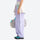 Breathable knit trail pants with cuffed hem - lavender knit cargo pants with lavender top, for warm-weather trekking