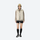 Unisex ultralight packable down vest and jacket - cream white ultralight down vest on women with beanie