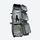 2-in-1 wheeled snowboard bag with shoulder carry - black wheeled snowboard bag, for resort transfers