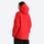 Women's waterproof 2L snow jacket and pants - red jacket, on-model back view, for skiing and snowboarding