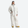 Unisex waterproof 3L snow anorak jacket and pants - white jacket with white pants, for cold-weather winter sports