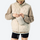 Ultralight water-repellent down series for men and women - cream white ultralight down vest on women with beanie