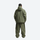 Men's waterproof 2L anorak snow jacket and pants - olive green jacket with olive pants, for resort and street wear
