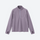 Unisex boxfleece half-zip sweatshirt - lavender dark gray and mint boxfleece half-zip sweatshirt