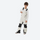 Kids 3L waterproof snow jacket and pants suit - cream bib pants with black knee patches, for kids skiing and snowboarding