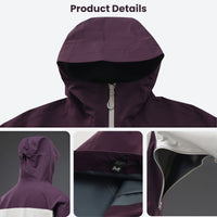 
                  
                    Breathable 3-layer shell with removable fleece liner - purple, for cold-weather outdoor wear
                  
                