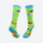 Kids cushioned compression socks for snow play - kids print merino ski socks, for kids sports and training