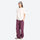 Breathable sun-protection wide-leg trail pants - plum purple wide-leg cargo pants with white tee, for sunny-weather trekking
