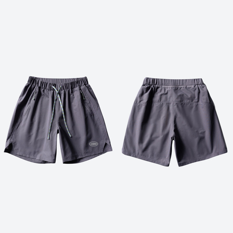 Breathable lightweight trail shorts for running - purple gray running shorts, for warm-weather training