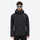 Men's breathable hardshell snowboard jacket with vents - black hardshell jacket, for cold-weather winter sports
