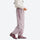 Breathable water-repellent trekking pants with vents - light pink pants with cream top, for outdoor spring and autumn wear