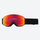 Kids' snow goggles with quick adjust strap buckle - black frame kids cylindrical ski goggles, for skiing and snowboarding